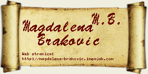 Magdalena Braković vizit kartica